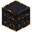 Ornate Gilded Blackstone Pillar