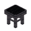 Black Archwood Seat
