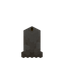 Large Light Gray Candle