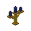 Blue Golden Candelabra
