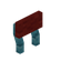 Red Blue Bioshroom Raised Seat Back