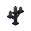 Light Gray Iron Candelabra