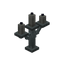 Light Gray Silver Candelabra