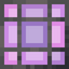 Raster Magenta Stained Glass Pane