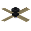 Birch Dark Ceiling Fan