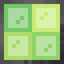 Tiled Lime Stained Glass Pane