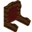 Red Zelkova Fancy Seat Back