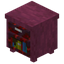 Stripped Crimson Bookshelf Drawer