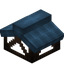 Cyan Top Flat Roof Block (Framed)