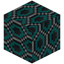 Hexagonical Cyan Glazed Terracotta