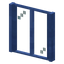 Rectangle Stripped Magic Window
