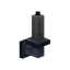 Light Gray Iron Wall Candle