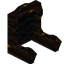 Black Brimwood Fancy Seat Back
