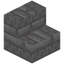Chiseled White Dacite Brick Stairs