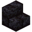Cracked Polished Blackstone Bricks Stairs