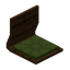 Green Floor Chair (Dark Oak)