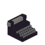 Blue Typewriter