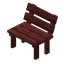 Stripped Mangrove Bench