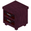Stripped Crimson Double Drawer
