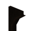 Large Thin Arch Flatside Right Dark Oak