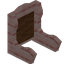 Brown Cherry Fancy Seat Back