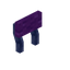Purple Blue Enchanted Raised Seat Back