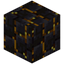 Vertical Disordered Gilded Blackstone Bricks