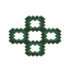 Dark Prismarine Clover Paving