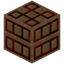 Red Chiseled Wood Pillar
