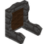 Brown Ironwood Fancy Seat Back
