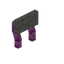 Light Gray Pink Bioshroom Raised Seat Back