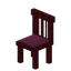 Crimson Striped Chair