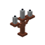White Copper Candelabra