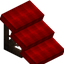 Red Flat Roof (Framed)