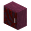 Stripped Crimson Kitchen Cabinet