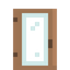 Jungle Glass Door