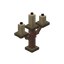 Waxed Exposed Copper Candelabra
