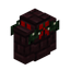 Nether Brick Wall with Lit Garland (White Lights)