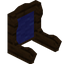 Blue Dark Oak Fancy Seat Back