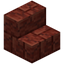 Cracked Red Rock Brick Stairs