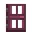 Gated Crimson Door