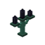 Oxidized Black Copper Candelabra