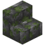 Mossy Cobblestone Brick Stairs