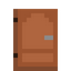Heavy Acacia Door