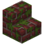 Mossy Scarlet Brick Stairs