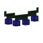 Blue Cube String Lights