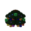 Colorful Decorated Christmas Tree Middle
