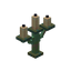 Waxed Weathered Copper Candelabra