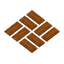 Red Sandstone Basket Weave Paving