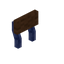 Brown Blue Enchanted Raised Seat Back
